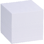 Folia Ersatzpapier f. Zettelbox weiß/9910-E 90x90x90 mm
