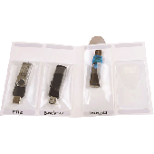 3L Selbstklebende USB-Kartentasche/10250 52,5x90 mm transparent  PP Inh.10