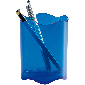 Durable Stifteköcher/1701235540 ø 80, H 102 mm blau transluzent