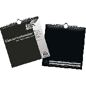 Folia Bastel-Dauerkalender/23690 23x24cm schwarz/silber