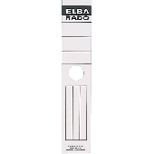 Elba Rückenschilder für Hängordner/04407WE 59mm weiß Inh.10