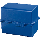 HAN Karteibox DIN A6 quer/976-14 blau Kunststoff