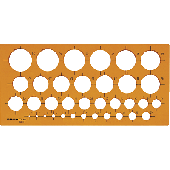 Rumold Kreisschablone/2810 270x130x2 mm orange transparent Kunststoff