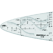 Rumold Einheitsparabel/10188 12x7x0,15 cm rauchgrau getönt Kunststoff