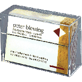 Sigel Visitenkartenbox/VA110 86 x 56 mm glasklar Hartplastik für 100 Karten