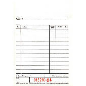 RNK Kassenzettel-Blöcke/2952 10x15 cm weiß Inh.2x50 Blatt