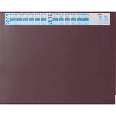 DURABLE Schreibunterlage mit Vollsichtplatte/7204-03 52x65cm rot