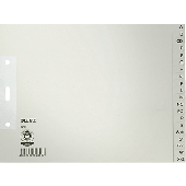 Leitz Papierregister A-Z/1210-85 240x180mm grau 100g/qm