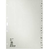 Leitz Papierregister A-Z/4300-85 225x300mm grau 100g/qm