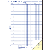 Avery Zweckform Kassenabrechnung/427 DIN A4 hoch weiß/gelb Bl/MwSt.Ein-/Ausgaben Inh.2x50 Blatt