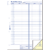 Avery Zweckform Kassenabrechnung/428 DIN A4 hoch weiß/gelb Bl/MwSt.Ausgaben Inh.2x50 Blatt
