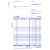 Zweckform Auftragsbücher/756 DIN A5 hoch weiß/weiß Blaupapier Inh.2x50 Blatt