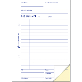 Zweckform Regiebericht/1306 DIN A5 hoch weiß/gelb Blaupapier Inh.2x50 Blatt