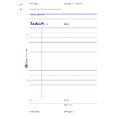 Zweckform Rapport/Regiebericht/1307 DIN A5 hoch weiß Blaupapier Inh.100 Blatt