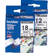 Brother Schriftbandkassetten TZ/TZN241 18mm weiß/schwarz