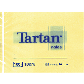 Tartan Haftnotizen/010276 102x76 mm hellgelb Inh.100 Blatt