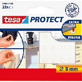 Tesa Protect Lärmstopper/57898-00000-00 rund transparent 8mm Inh.28