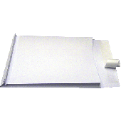 Faltentaschen mit Klotzboden, HK/3005371 B4 weiß 140 g/qm Inh.100