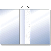Hetzel Doppeltasche/23411090 105x148 (A6) transparent PVC Weichfolie 180my