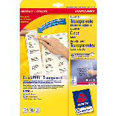 Avery Zweckform Laser+Kopier-Etiketten/L4770-25 45,7x25,4mm transparent Inh.1000