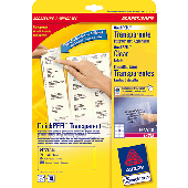 Avery Zweckform Laser+Kopier-Etiketten QuickPeel/L4772-25 99,1x42,3 mm transparent Polyester Inh.300