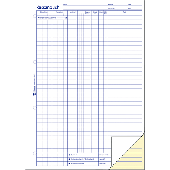 Zweckform EDV-Kassenbuch/1756 A4 hoch weiß/gelb selbstdurchschreibend 2x40 Blatt