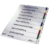 Durable Ringbuchregister/6741-27 10-teilig farbiger Ablauf