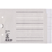 Leitz Papierregister Blanko/1226-85 240x160mm grau A5 quer 100g/qm Inh.12 Blatt