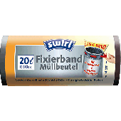 Swirl Müllbeutel/4006508174201 20 l schwarz Fixierband Inh.15
