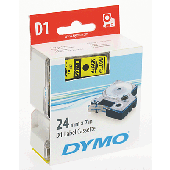Dymo Beschriftungsband D1-Band 24mm schwarz auf gelb/S0720980 schw./gelb