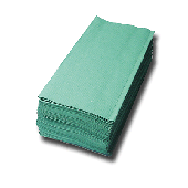 Handtücher, grün, Zick-Zack-Falzung/897064 25x23 cm 37 g/qm Inh.5.000 Tücher