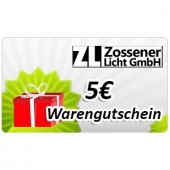 Warengutschein Kooperationspartner Zossener Licht GmbH a 5€ 