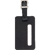Alassio Kofferanhänger/43118 ca. 11,5 x 7 cm schwarz Echt Leder 20 g