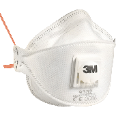 3M Atemschutzmaske Komfort mit Ventil/9332-PT P3 - rot
