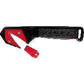 Ecobra Folien-/Kartonmesser/770440 schwarz/rot Kunststoff