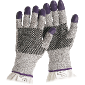 Jackson Safety Schnittfeste Handschuhe G60 PURPLE NITRILE/97432 Gr. 9 schwarz/weiß meliert