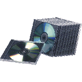 Compucessory CD Jewel Case/442455 transparent/schwarz Inh.10