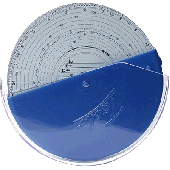 RNK Diagrammscheiben-Sammelbehälter/3099 Ø14 cm blau für 100 Scheiben