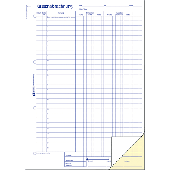 Avery Zweckform Kassenabrechnung/1757 DIN A4 hoch weiß/gelb sd/MwSt.Ein-/Ausgaben Inh.2x40 Blatt