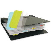 3L Registertaben aus Papier/Kunststoff Kombination/10512 12x40mm sortiert pp + papier  Inh.48