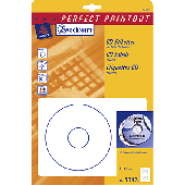 Avery Zweckform CD-Etiketten/L6043-25 Ø117 mm weiß ClassicSize Inh.50